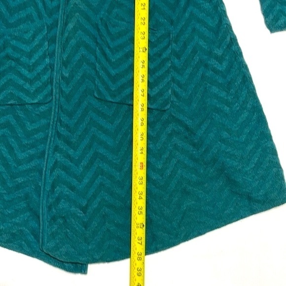 Moth Long Teal Green Duster Cardigan Anthropologie Size S/P - Picture 9 of 12